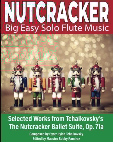 Nutcracker Big Easy Solo Flute Music Book