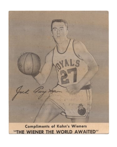 1957-58 Kahn's Wieners Basketball Card Jack Twyman