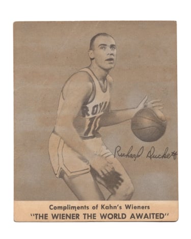 1957-58 Kahn's Wieners Basketball Card Richard Duckett
