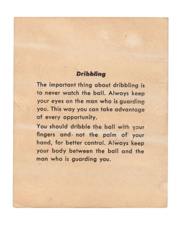 1957-58 Kahn's Wieners Basketball Card Richard Regan (back)