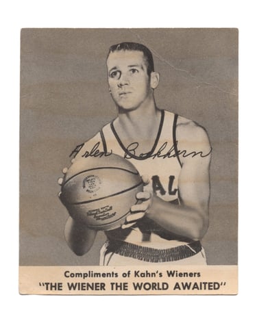1958-59 Kahn's Wieners Basketball Card Arlen Bockhorn