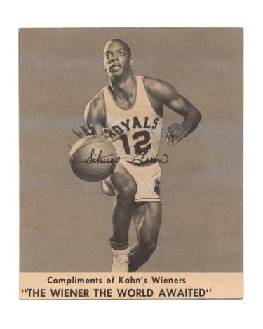 1958-59 Kahn's Wieners Basketball Card Sihugo Green