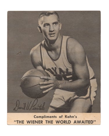 1959-60 Kahn's Wieners Basketball Card Dave Piontek