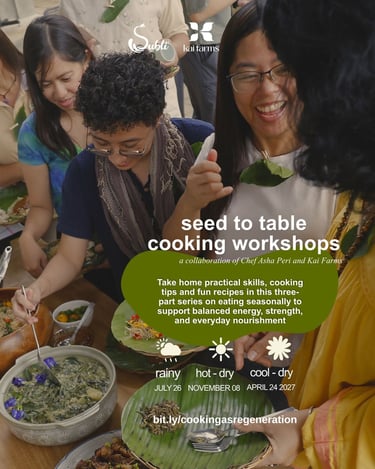 Kai Farms seed to table cooking workshops