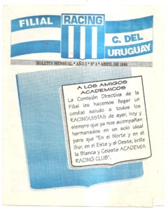 Primer boletín informativo