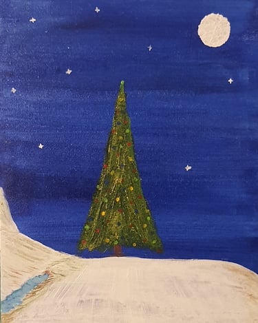 Réf : NOE241204. Le sapin. 24x33cm. 25€