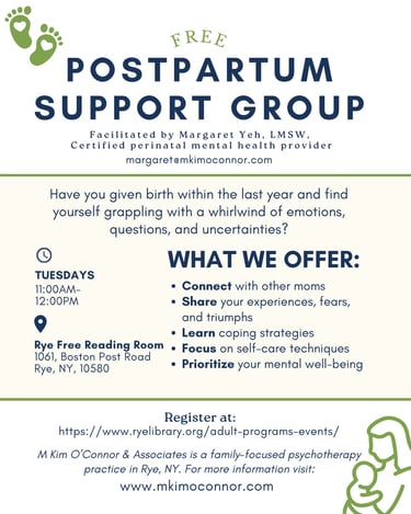 postpartum support group flyer