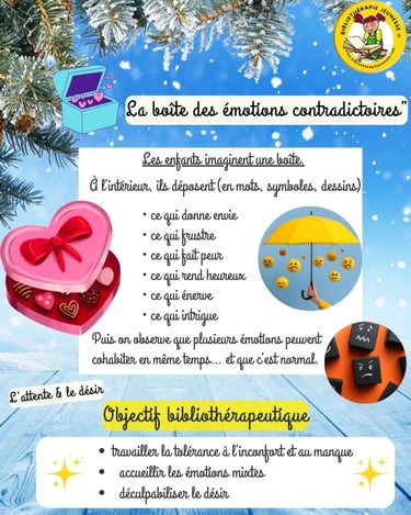 activité bibliothérapie enfant nouvelle année émotions