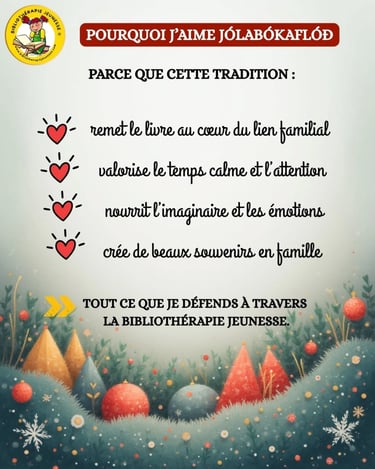 tradition Jólabókaflóð lecture enfants Noël