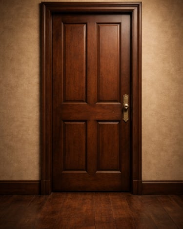 Uma porta fechada simbolizando limites, o que o método não promete.