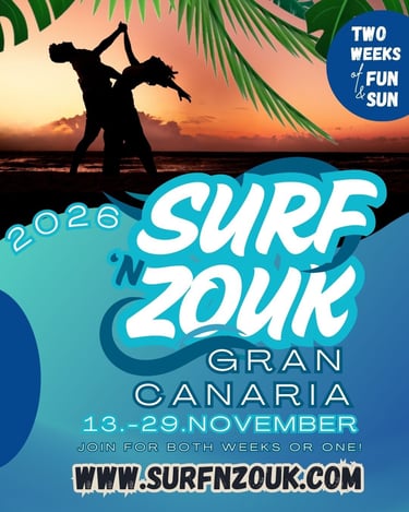 Gran Canaria Surf n Zouk 2026 Two weeks November Canary Islands
