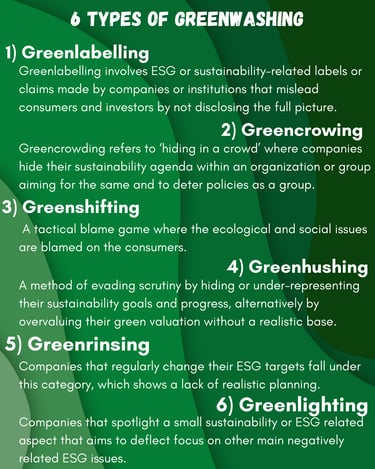 6 types of greenwashing