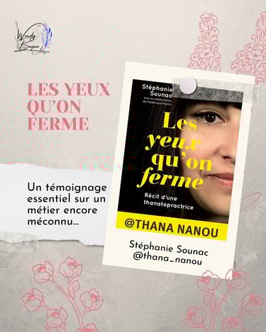 Les yeux qu'on ferme, le premier livre coup de cœur de Thana Nanou.