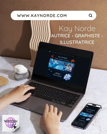 Site web de Kay Norde, réalisé par Wendev.