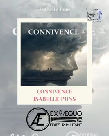 Visuel pour la chronique du thriller "Connivence" d'Isabelle Pons.