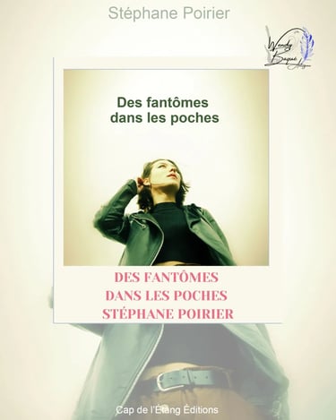Visuel pour la chronique du recueil de poèmes "Des fantômes dans les poches" de Stéphane Poirier.