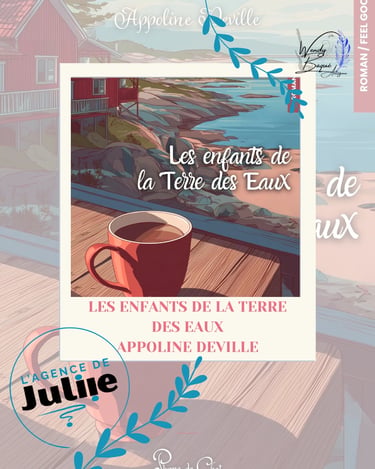 Visuel pour la chronique du roman "Les enfants de la terre des eaux" d'Appoline Deville.