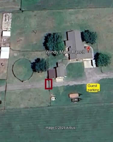 Windy Mane Ranch access aerial view