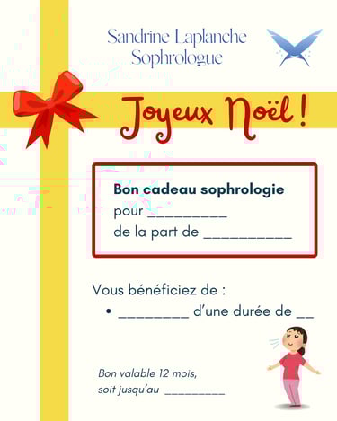 bon cadeau sophrologie noel