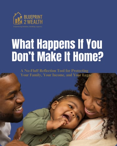 Legacy Blueprint Booklet cover — a step-by-step guide to protecting your loved ones