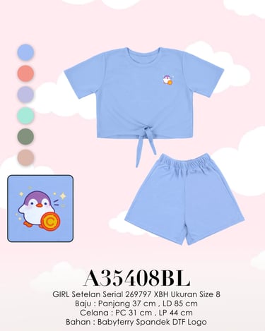 Girl Setelan Serial 269797 XBH | Produk Terlaris Lemone