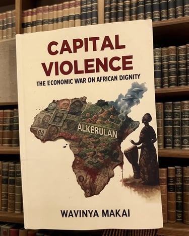 Cover Art and Guiding Light Press Critical Review of Capital Violence by Wavinya Makai, Joe Quarcoo