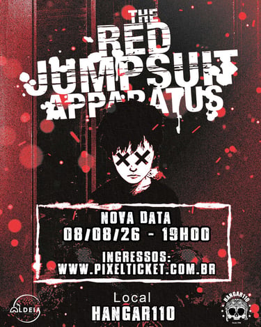 The Red Jumpsuit Apparatus em São Paulo tem nova data: 8 de agosto