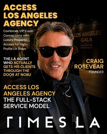 Craig Rosevear, founder of Access Los Angeles Agency, featured in Times LA for combining VIP event a