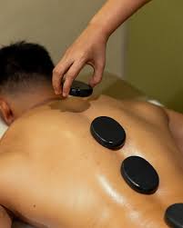 stone massage for man