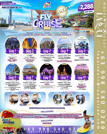 Royal Caribbean Fly & Cruise LaQui Tours