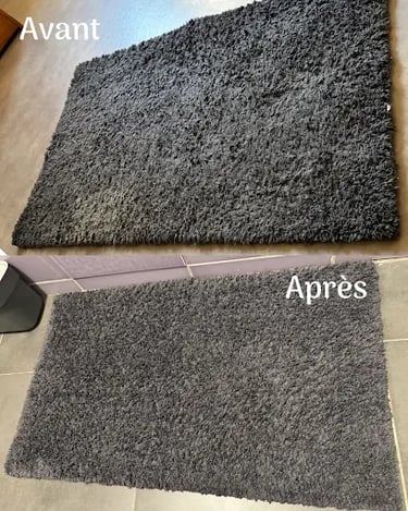 Photo tapis avant après
