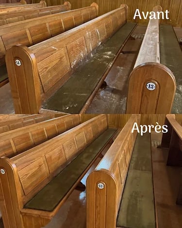 Eglise de Remering après sinistre