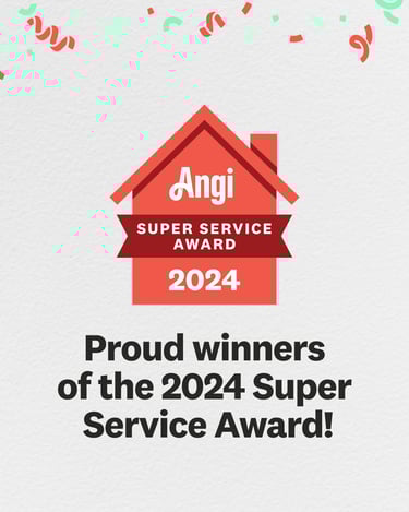 Angi 2024 Super Service Award for high quality home service professionals.