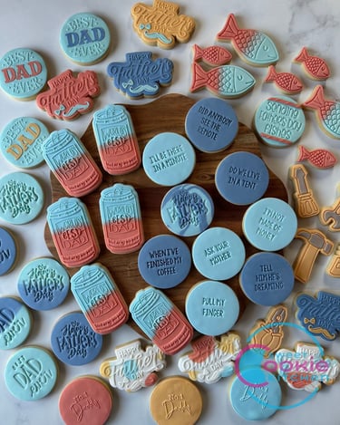 Father's Day Fondant cookies