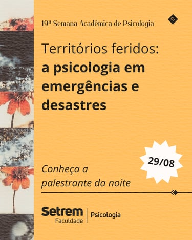 Peça gráfica da campanha da Semana Acadêmica de Psicologia - Estudo de Caso.
