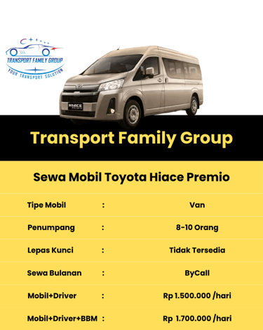 sewa mobil hiace premio lhokseumawe aceh