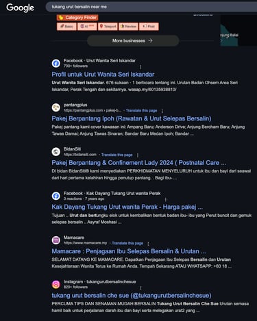 promosi pemasaran tukang urut
