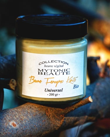 photographie de Beurre de fenugrec et karite mytonic beaute thierry le moel photographe