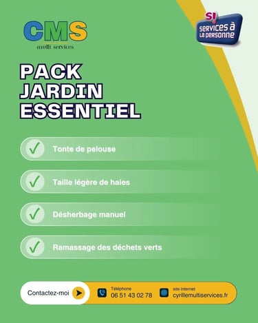 Pack Jardin Essentiel à Belfort – tonte, taille légère et désherbage
