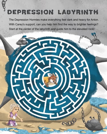 Maze activity from Beyond the Blue Forest Activity Book