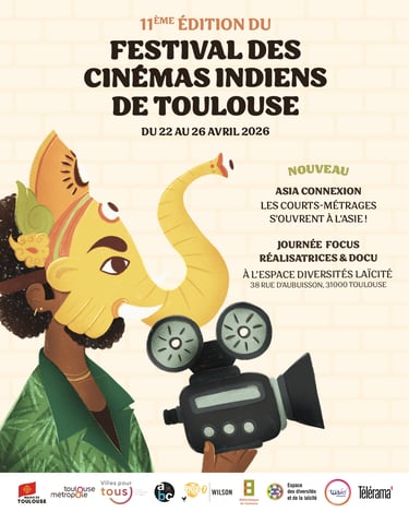 Affiche Festival des Cinémas Indiens de Toulouse 2026