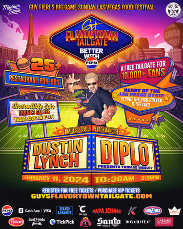 Diplo, Guy Fieri, Dustin Lynch, Super Bowl 2024