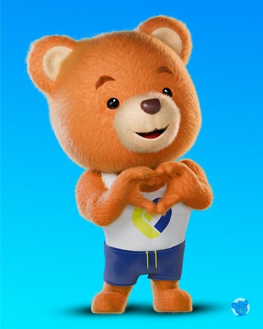 Mascote 3D ursinho 3D