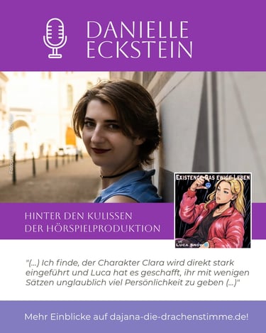 Hörspiel-Cast "Existence - Das ewige Leben": Sprecherin Danielle Eckstein