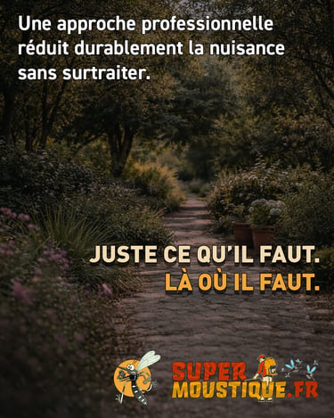 Moustiques dans jardin à Cannes