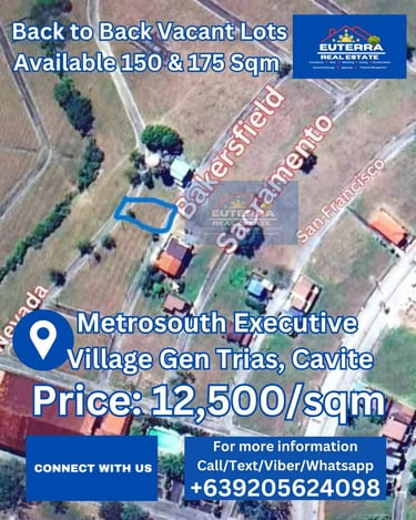 Metro South VIllage Lot for sale Euterra Real Estate