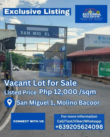 Vacant lot for sale Cavite