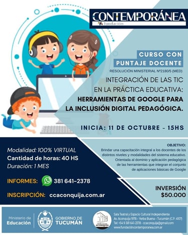 Integración de las TIC en la práctica educativa.