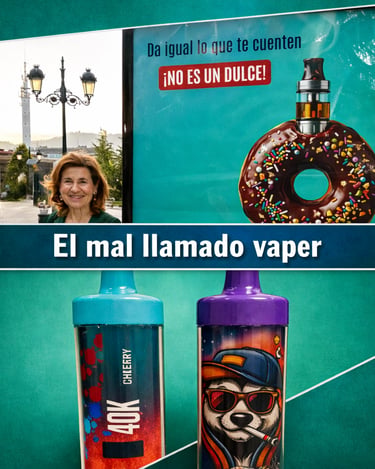 El mal llamado vaper, epidemia entere menores