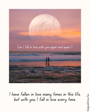 falling in love with her again and again